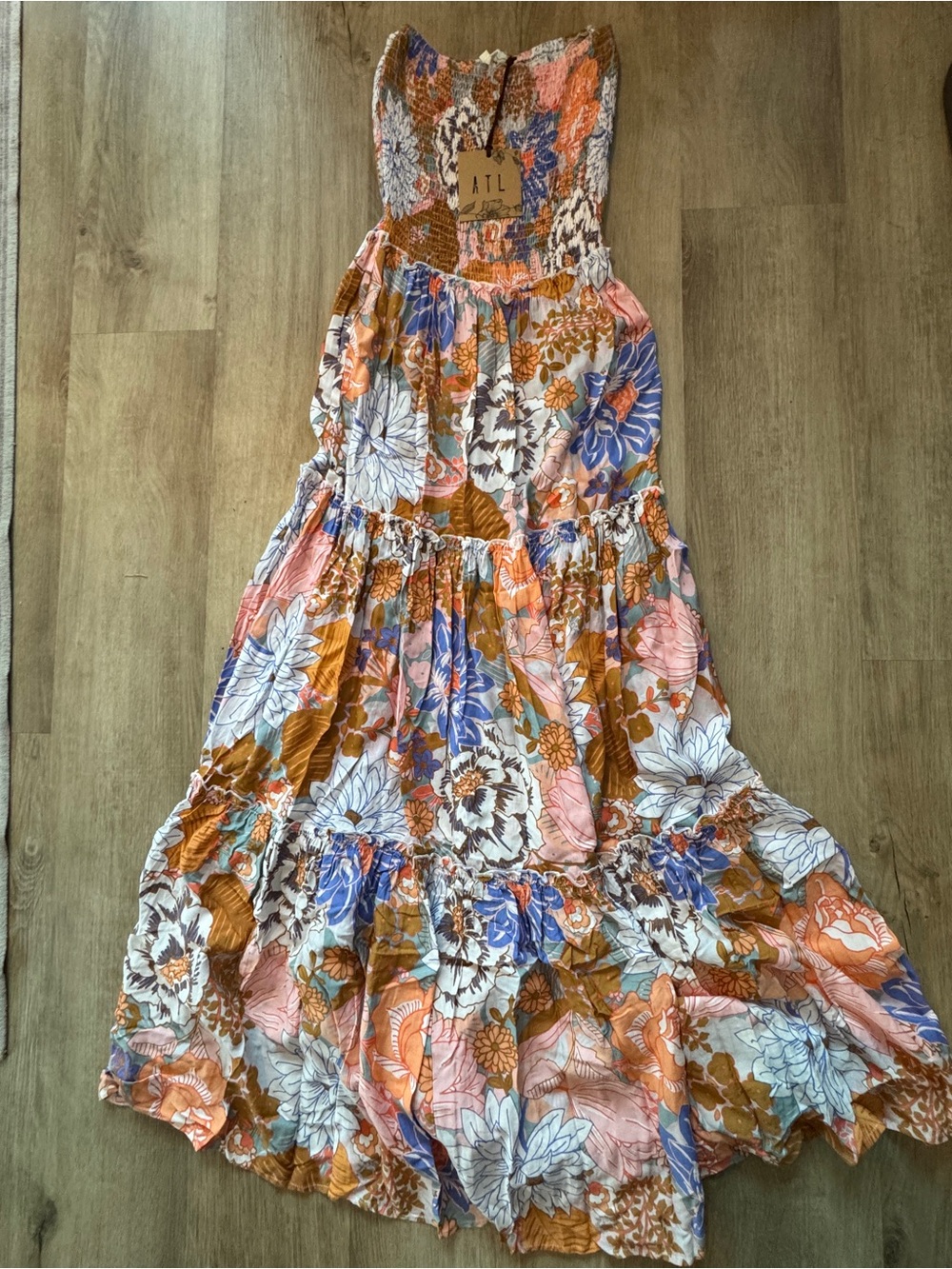 Abel The Label Lisbon Pastel Romance Floral Cottagecore Dress Small